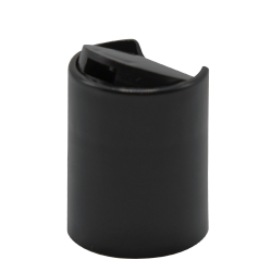20/415 Black Polypropylene Dispensing Disc-Top Cap with 0.270" Orifice