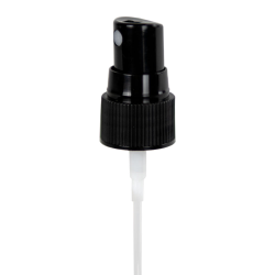 20/400 Black Ribbed Finger Sprayer - 3-3/4" Dip Tube & 0.16mL Output