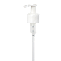 28/410 White Smooth Lotion Pump - 9-1/4" Dip Tube