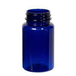 100cc Cobalt Blue PET Packer Bottle with 38/400 Neck (Cap Sold Separately)