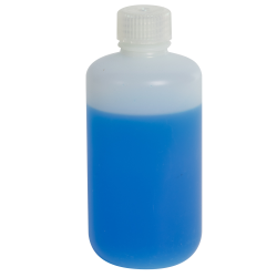 8 oz./250mL Nalgene™ Natural Level 5 Fluorinated HDPE Bottle with 24mm Cap