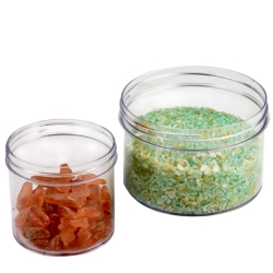 Clear Polystyrene Straight-Sided Jars