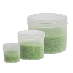 Natural Polypropylene Straight-Sided Jars