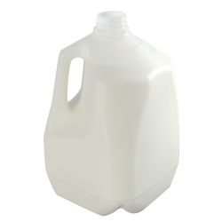 128 oz. Squat HDPE Dairy Jug with 38mm DBJ Neck (Cap Sold Separately)