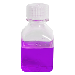 2 oz./60mL Nalgene™ Narrow Mouth Polycarbonate Square Bottle with 24mm Cap