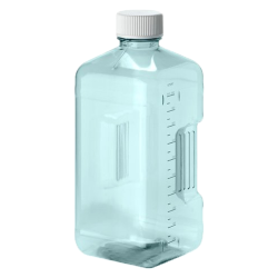 125mL Sterile Square Nalgene™ Polycarbonate Biotainer™ Bottle with 38mm Cap - Case of 50