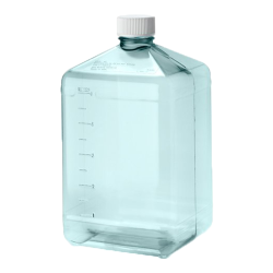 5 Liter Square Nalgene™ Polycarbonate Biotainer™ Bottle with 48mm Cap