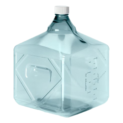 10 Liter Square Nalgene™ Polycarbonate Biotainer™ Bottle with 48mm