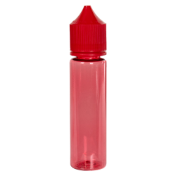60mL Red PET Unicorn Bottle with Red CRC/TE Cap