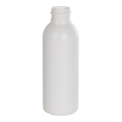 2 oz. White HDPE Cosmo Bottle with 20/410 Neck (Cap Sold Separately)