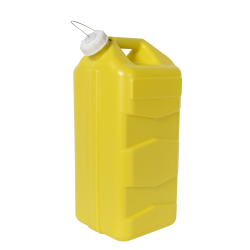 5 Gallon Yellow Polyethylene 3rd Generation Jug with Cap
