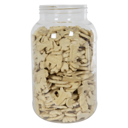 128 oz. (1 Gallon) Clear PET Round Jar with 110/400 Neck (Caps Sold Separately)