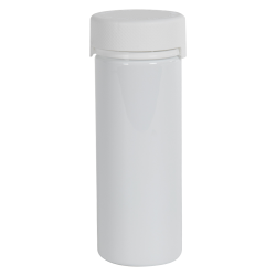 8 oz./240cc White PET Aviator Container with White CR Cap & Seal