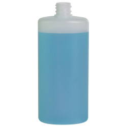 6 oz. Natural HDPE Oval Bottle with 20/410 Neck (Cap Sold Separately)
