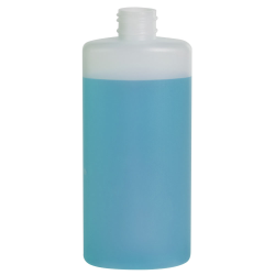 6 oz. Natural HDPE Oval Bottle with 24/410 Neck (Cap Sold Separately)