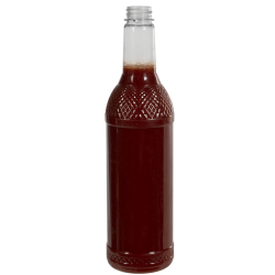 25 oz. PET Diamond Syrup Bottle with 28/400 Neck (Cap sold separately)