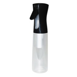 10 oz. Translucent PET/Polypropylene Flairosol Reusable Spray Bottle with Black Sprayer