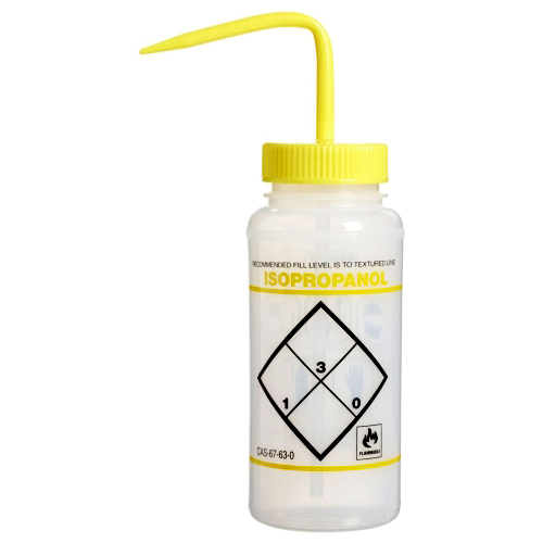 16 oz. Scienceware® Isopropanol Wash Bottle with Yellow Dispensing