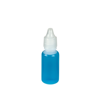 15mL Natural Boston Round Bottle with 15mm Dropper Cap