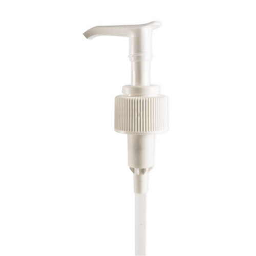 24/410 White Dispensing Pump - 9" Dip Tube