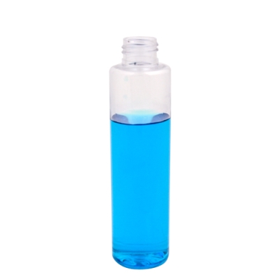4 oz. Clear Slim PET Cylinder Bottle with 24/410 Neck (Cap Sold Separately)