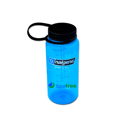 Slate Blue 16 oz. Nalgene® Tritan™ Wide Mouth Loop-Top Bottle