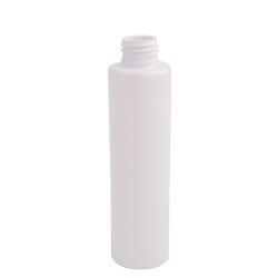 4 oz. White Slim PET Cylinder Bottle with 24/410 Neck (Cap Sold Separately)