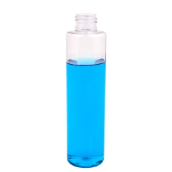 6 oz. Clear Slim PET Cylinder Bottle with 24/410 Neck (Cap Sold Separately)