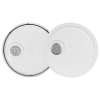 3-1/2 to 5-1/4 Gallon White HDPE Economy Round Bucket Lid with Pour Spout