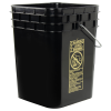 4 Gallon Black HDPE Square Bucket (Lid Sold Separately)