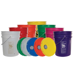 Premium Colored 5 Gallon Buckets & Lids