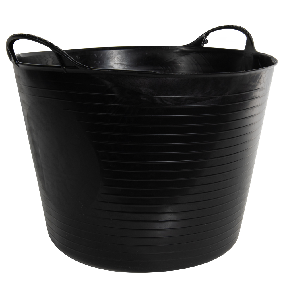 10 Gallon Black Recycled Flexible Large Tub U.S. Plastic Corp.