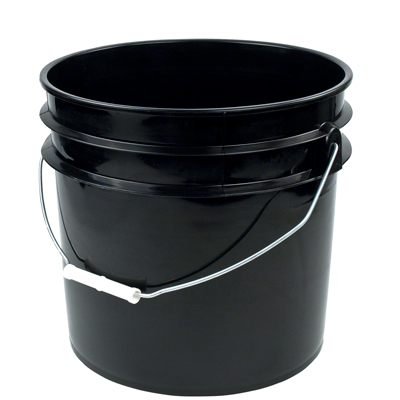 Black Plastic Bucket Lid for 3 1/2 & 5 Gal Buckets