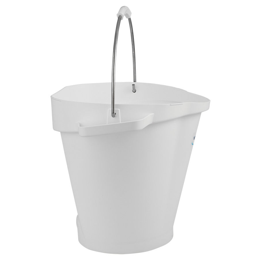 5.28 Gallon Vikan® White Polypropylene Bucket