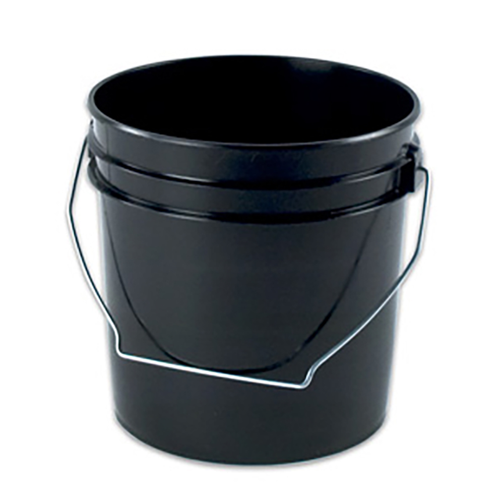 Black 1 Gallon Bucket & Lid  U.S. Plastic Corp.