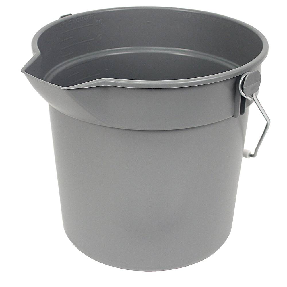 10 Quart Gray Deluxe Heavy Duty Bucket U.S. Plastic Corp.