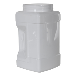128 oz. (1 Gallon) White PET Pinch Grip-It Jars with 120mm Neck (Cap Sold Separately)