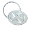 White Gamma Seal® Lid for 3.5 to 7 Gallon Pail
