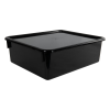 Black Double Stowaway® Box with Lid - 13-1/2" L x 16" W x 5-1/2" Hgt.