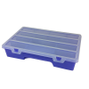 Translucent Grape Medium Organizer Case with Clear Lid - 10-1/2" L x 7" W x 2" Hgt.
