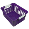 Purple Book Basket - 12-1/4" L x 9-3/4" W x 6" Hgt.
