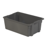 28" L x 18" W x 10" Hgt. Gray Polylewton® Stack-N-Nest® Container
