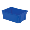 26" L x 18" W x 10" Hgt. Dark Blue Polylewton® Stack-N-Nest® Container