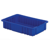 16-1/2" L x 10-7/8" W x 3-1/2" Hgt. Dark Blue Divider Box