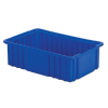 16-1/2" L x 10-7/8" W x 5" Hgt. Dark Blue Divider Box