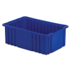 16-1/2" L x 10-7/8" W x 6" Hgt. Dark Blue Divider Box