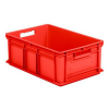 24" L x 16" W x 8-1/2" Hgt. Red Container with Solid Sides & Base