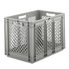 24" L x 16" W x 16-1/2" Hgt. Gray Container with Mesh Sides & Base