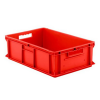 24" L x 16" W x 7" Hgt. Red Container with Solid Sides & Base