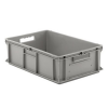 24" L x 16" W x 7" Hgt. Gray Container with Solid Sides & Base